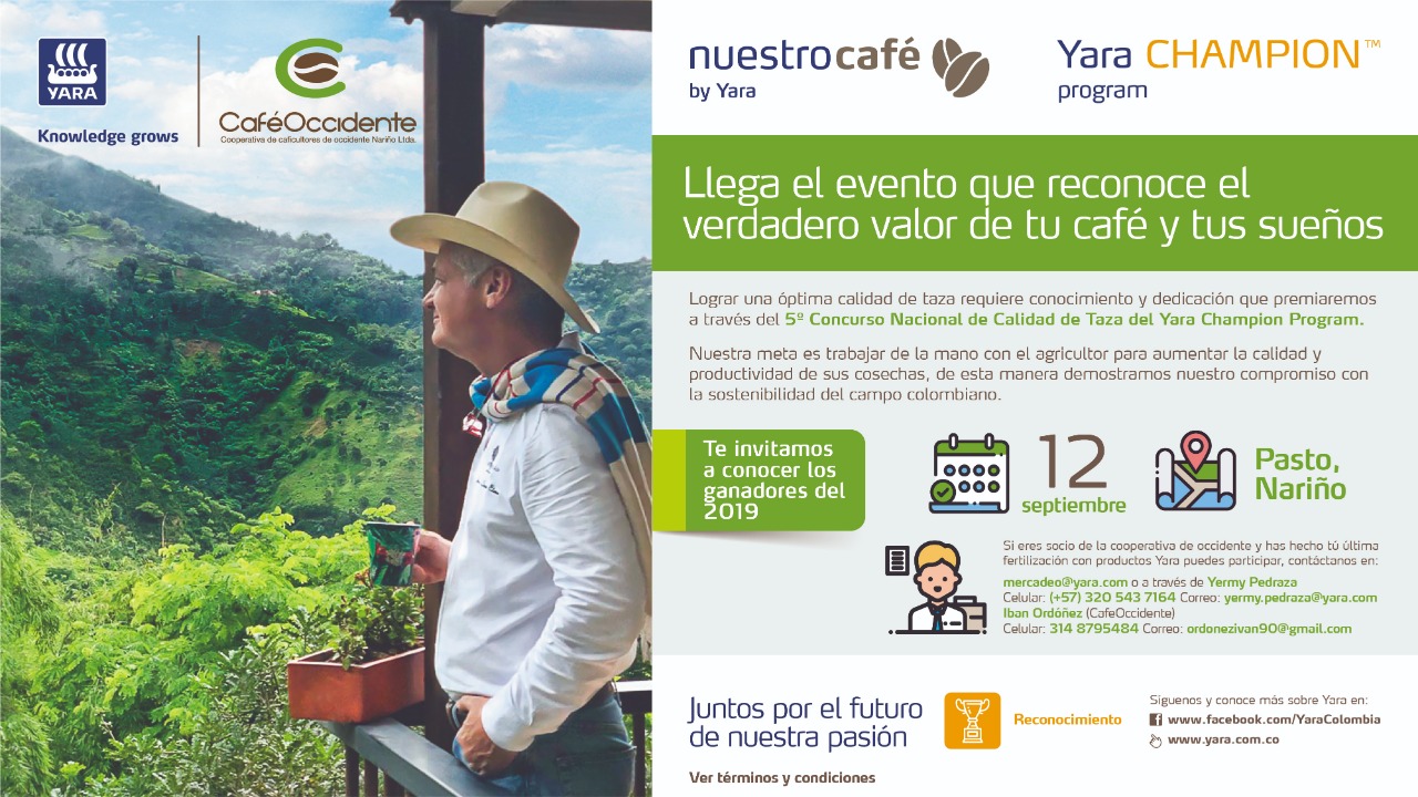 Yara Champion Program en alianza con Cafeoccidente Yara Champion Program en alianza con Cafeoccidente