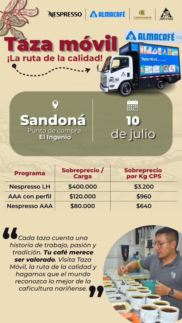 Jornada Taza Móvil en Sandoná - 10 de Julio