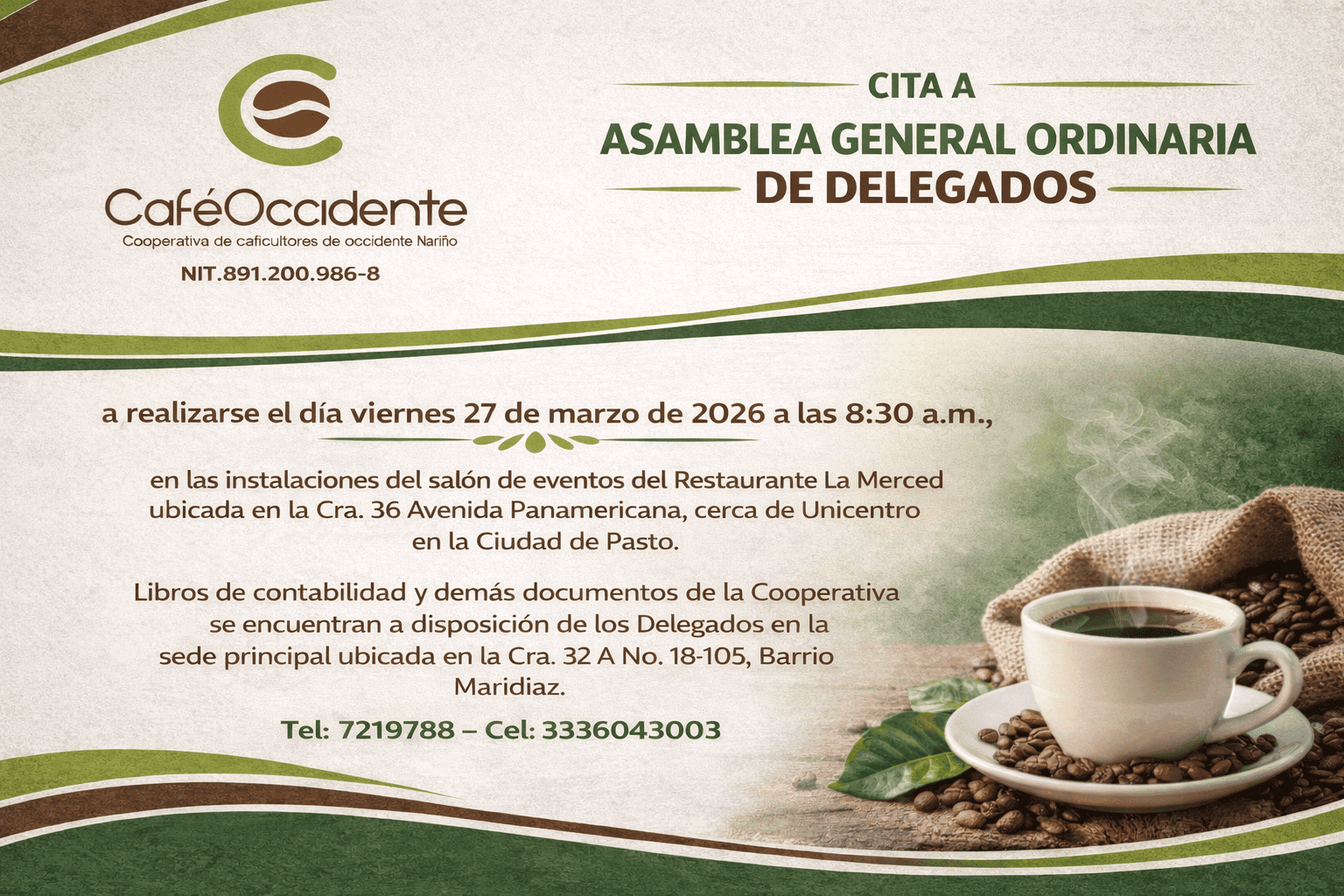 CITACION ASAMBLEA GENERAL ORDINARIA DE DELEGADOS